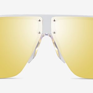 EyeBuyDirect Superb Square Clear Gold Sunglasses Fashion New Products